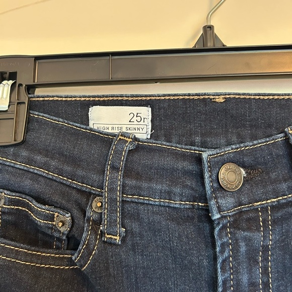 GAP high rise skinny Dark Blue Denim Jeans - Picture 2 of 4